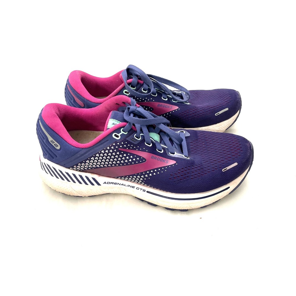 Brooks Adrenaline GTS‎ 22 Women 8.5 Purple Pink Running Shoes 1203531B403